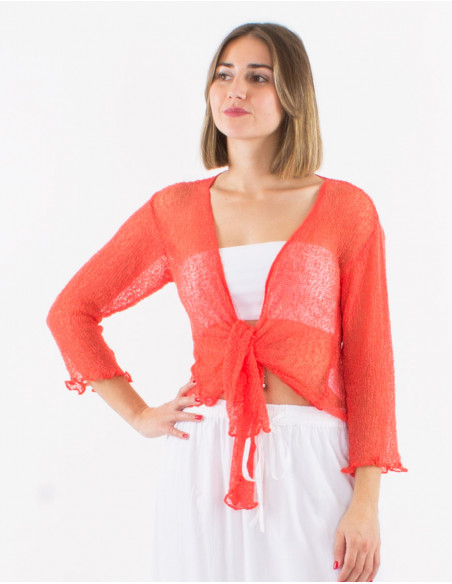 Veste maille polyester légère filet