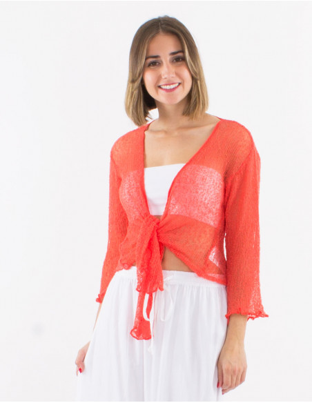 Veste maille polyester légère filet