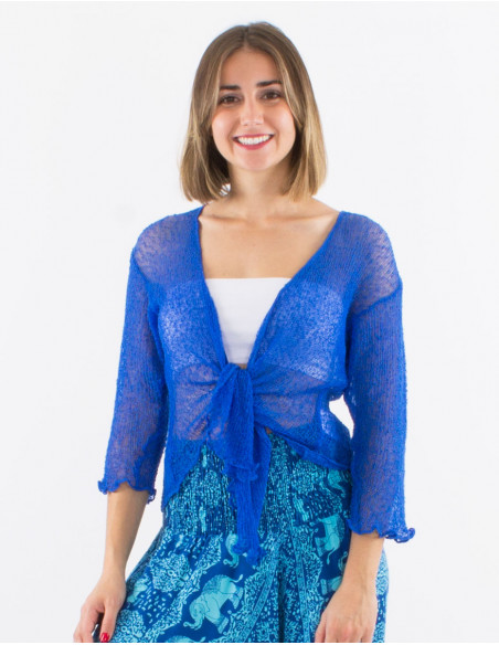 Veste maille polyester légère filet