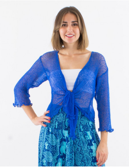 Veste maille polyester légère filet