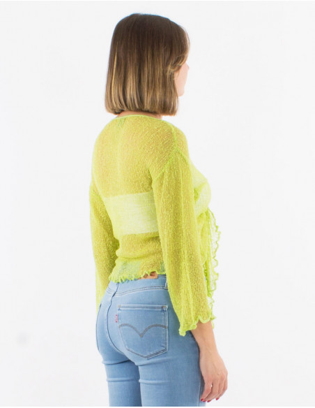 Veste maille polyester légère filet