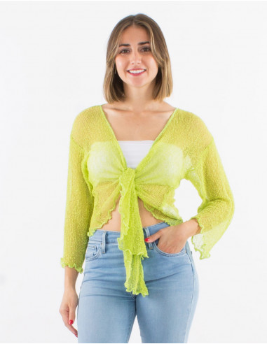 Veste maille polyester légère filet