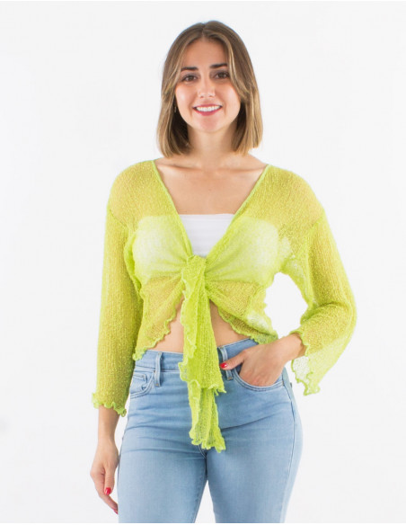 Veste maille polyester légère filet