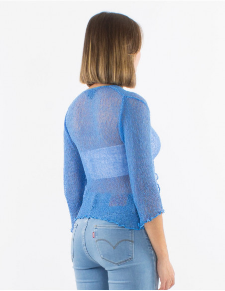 Veste maille polyester légère filet