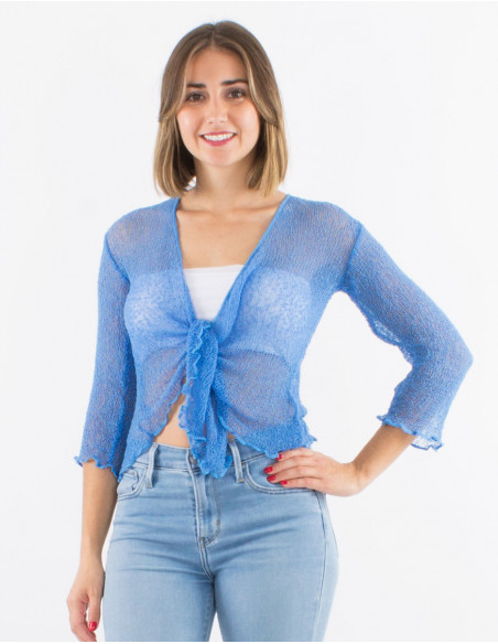 Veste maille polyester légère filet