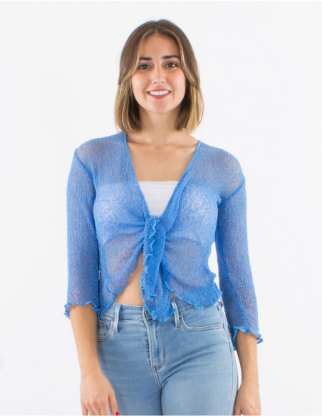 Veste maille polyester légère filet